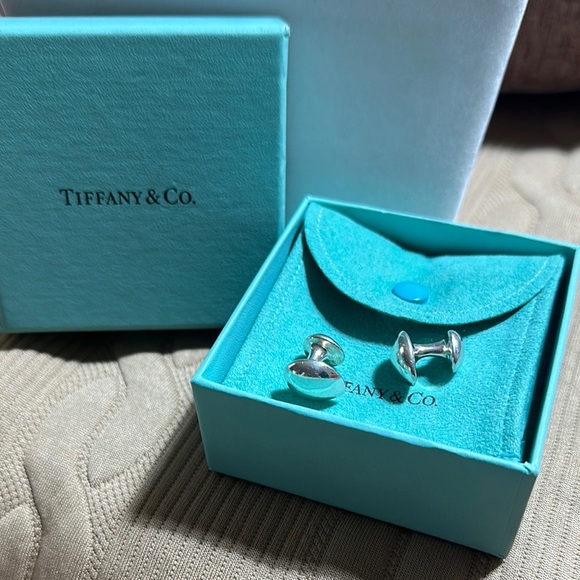 Tiffany & Co. Silver Cufflinks Rare - Picture 1 of 12